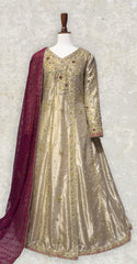 Sonehra | Maxi | Golden & Mehroon