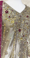 Sonehra | Maxi | Golden & Mehroon