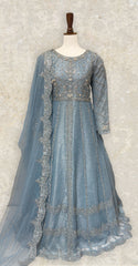 Shanaya | Maxi | Stitched | Ice Blue