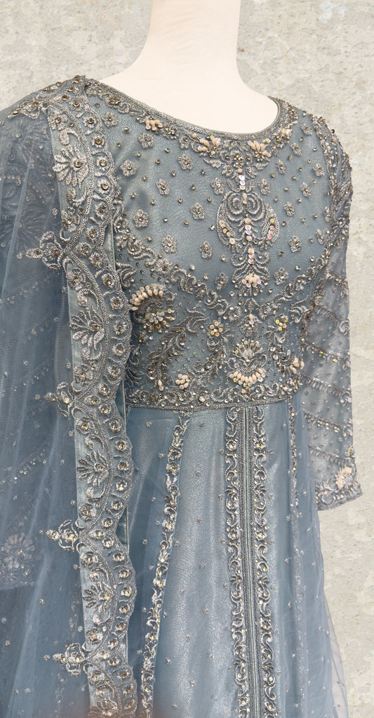 Shanaya | Maxi | Stitched | Ice Blue