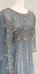 Shanaya | Maxi | Stitched | Ice Blue