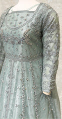 Fariha | Maxi | Stitched | Turquoise Green