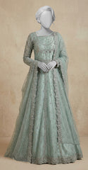 Fariha | Maxi | Stitched | Turquoise Green