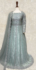 Fariha | Maxi | Stitched | Turquoise Green