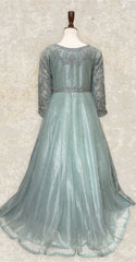 Fariha | Maxi | Stitched | Turquoise Green