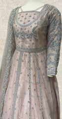 Fariha | Maxi | Stitched | Soft Peach