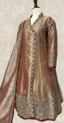 Nargis  | Maxi | Golden & Mehroon