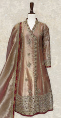 Nargis  | Maxi | Golden & Mehroon