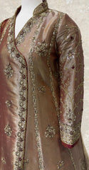 Nargis  | Maxi | Golden & Mehroon
