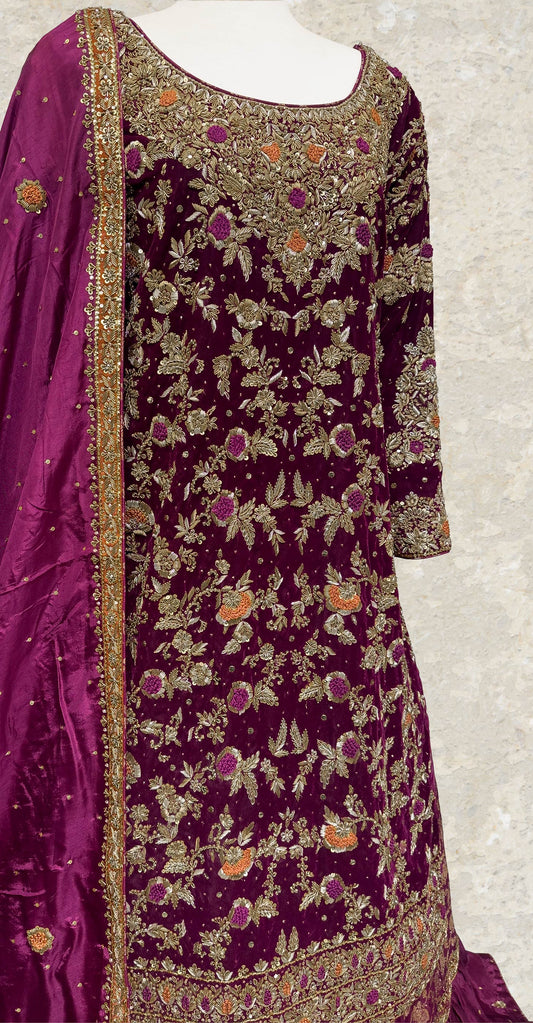 Resham | Farshi Lehenga | Magenta