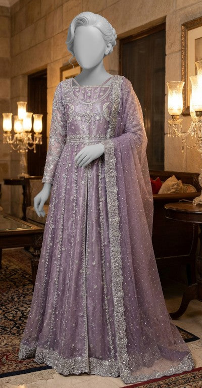 Fariha | Maxi | Stitched | Lavender