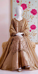Nysa | 3 Piece | Stitched Suit | Rose Gold