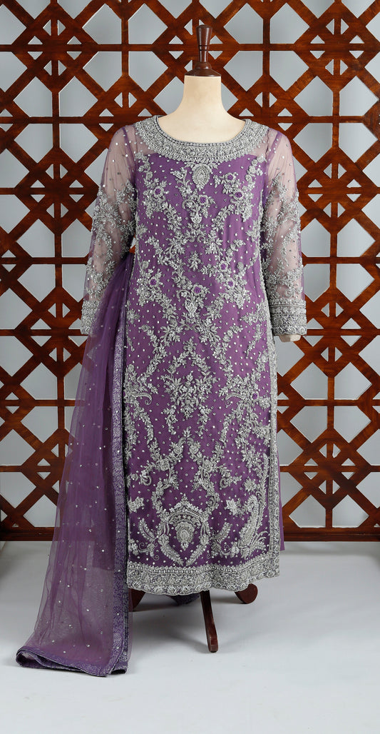 Lara | 3 Piece | Stitched | Lilac
