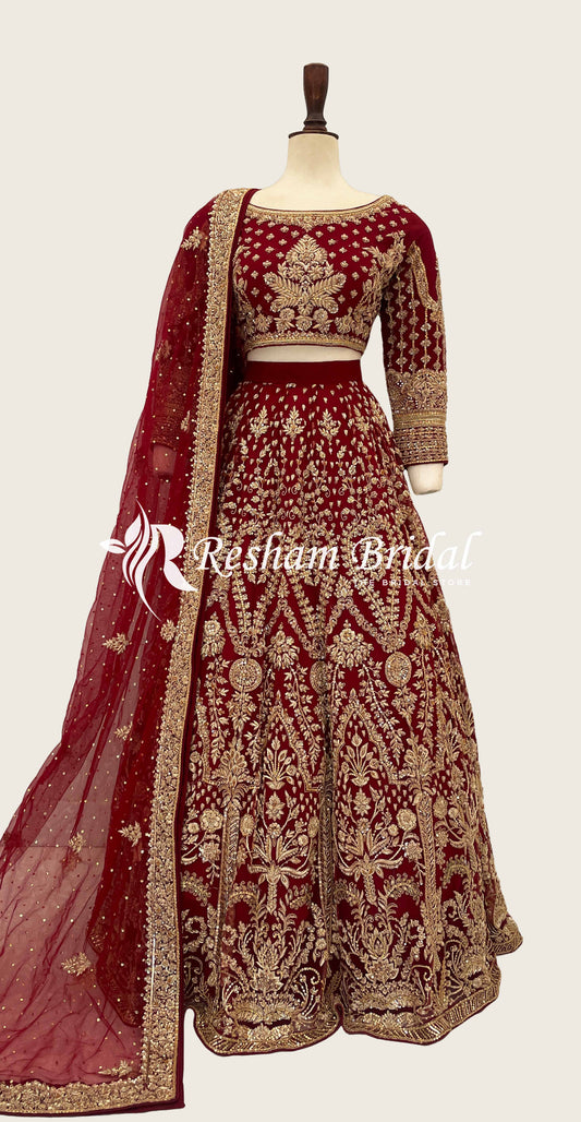 Kinara | Lehenga | Red
