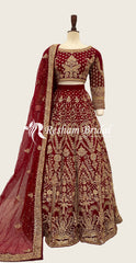 Kinara | Lehenga | Red