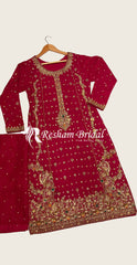 Falak | 3 Piece | Stitched | Red