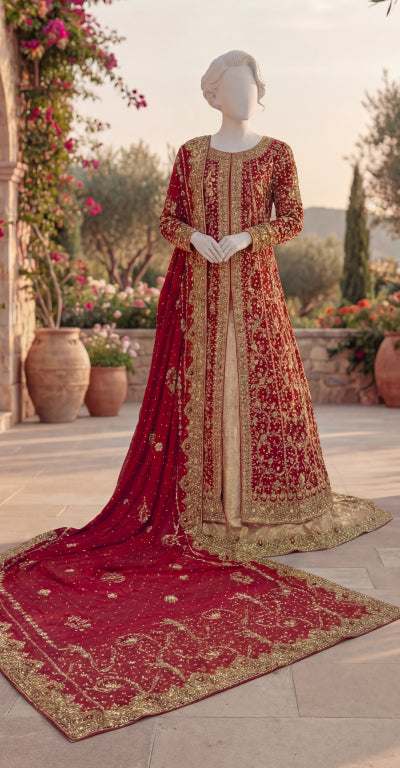 Makeen | Maxi | Stitched | Red & Faun