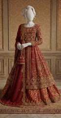 Baneera | Maxi with Lehenga | Red