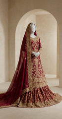 Asmaira | Farshi Lehenga | Red