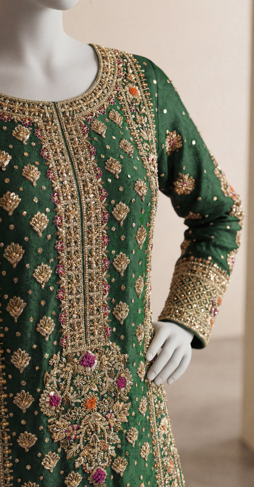 Bahaar | 3 Piece | Stitched | Green