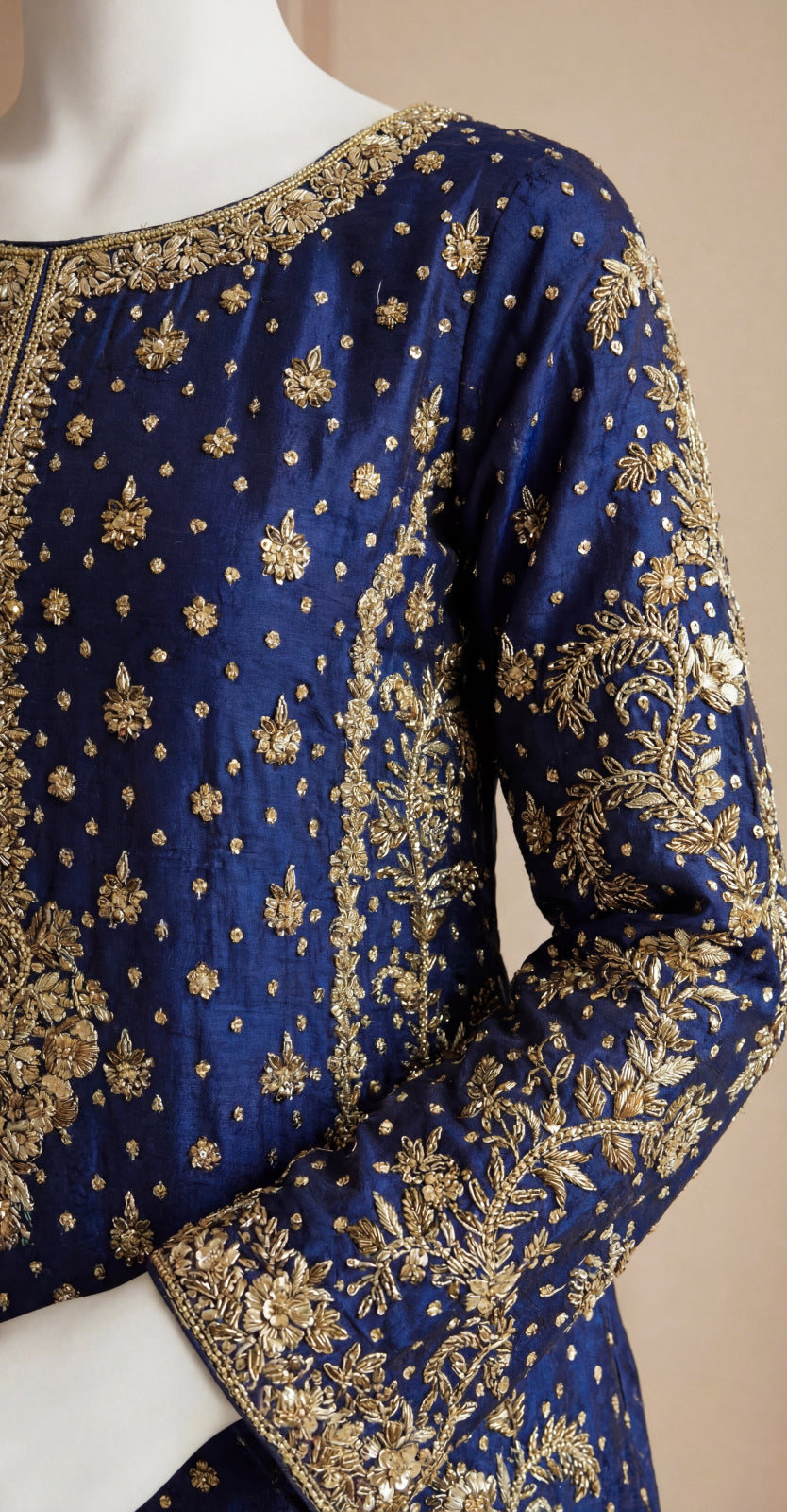 Banafshaan | 3 Piece | Stitched | Ink Blue