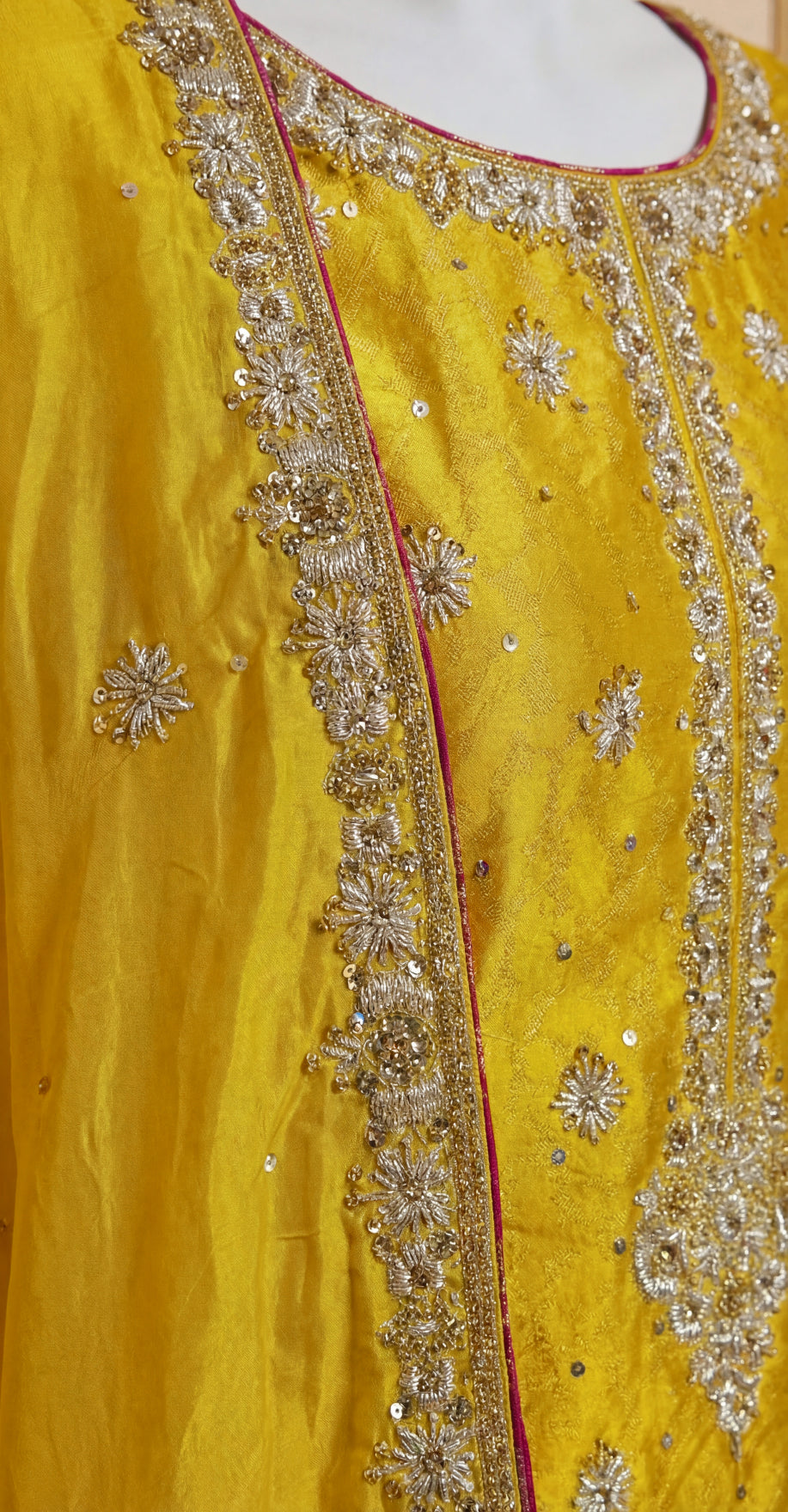 Chatta Patti | Gharara | Yellow