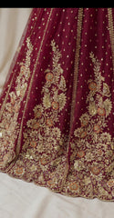 Zenia | Lehenga | Cherry Red