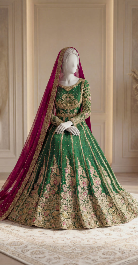 Zenia | Lehenga | Green