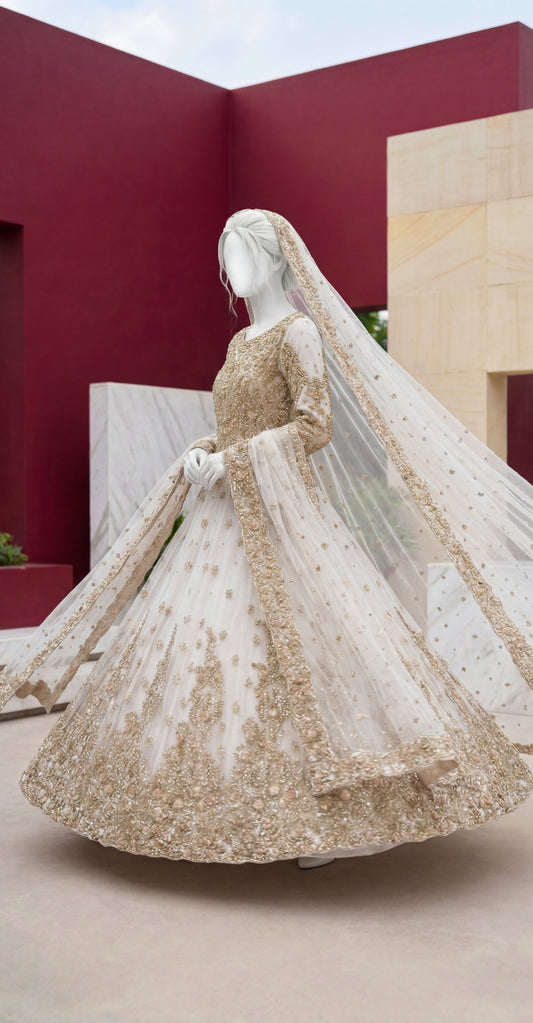 Tehmira | Maxi | Gold & White