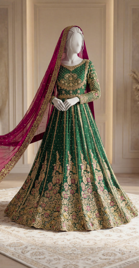 Zenia | Lehenga | Green
