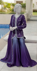 Meerab | 3 Piece | Stitched | Purple