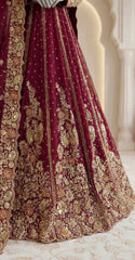 Zenia | Lehenga | Cherry Red