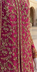 Durr e Fishan  | Farshi Lehenga | Red
