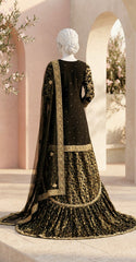 Kehkashaa | Farshi Lehenga | Black