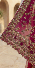 Durr e Fishan  | Farshi Lehenga | Red