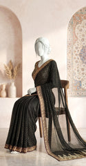 Noor Bano | Saree | Black