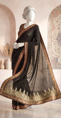 Noor Bano | Saree | Black