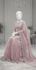 Fariha | Maxi | Stitched | Soft Peach