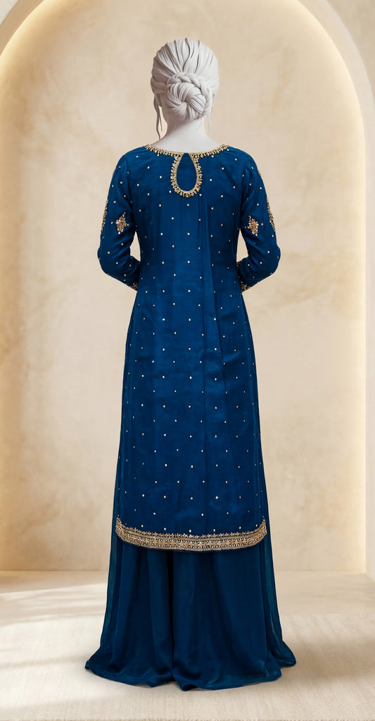 Bahaar | 3 Piece | Stitched | Teal