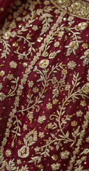 Nikhaar | Farshi Lehenga | Red