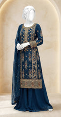 Bahaar | 3 Piece | Stitched | Teal