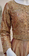 Alaya | Lehenga | Rust Gold