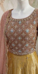 Ashna | Lehenga | Yellow and Pink