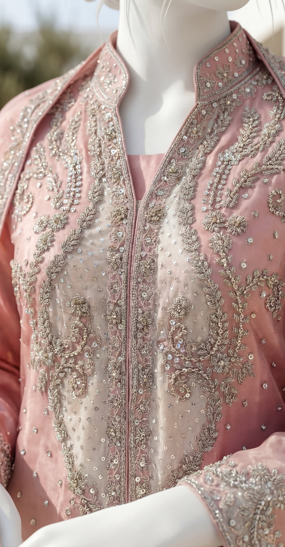 Zebaish | 3 Piece | Stitched | Blush Pink