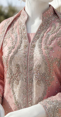 Zebaish | 3 Piece | Stitched | Blush Pink
