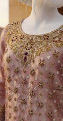 Suhana | 3 Piece | Stitched | Peach & Purple