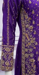 Zarash | 3 Piece | Stitched | Purple