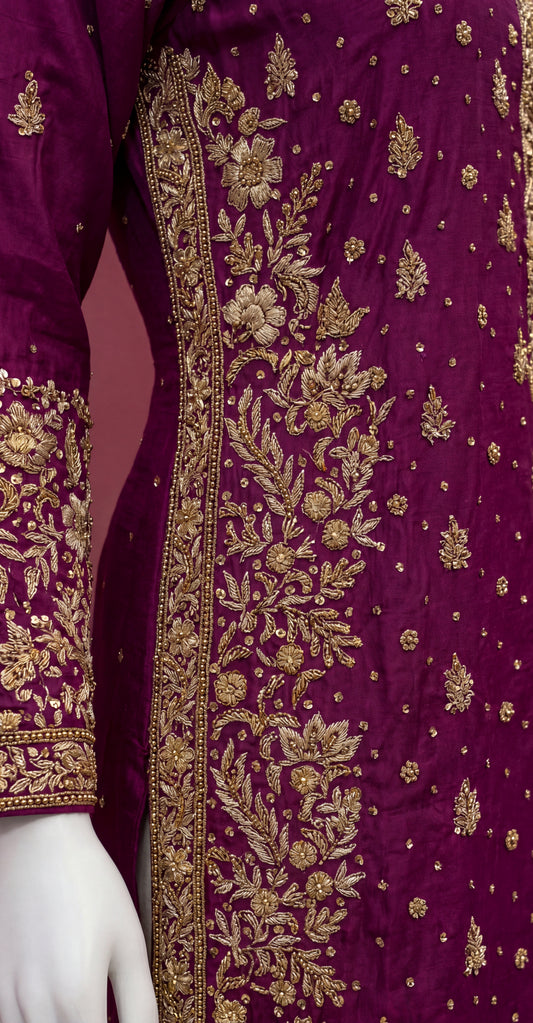 Zarash | 3 Piece | Stitched | Magenta