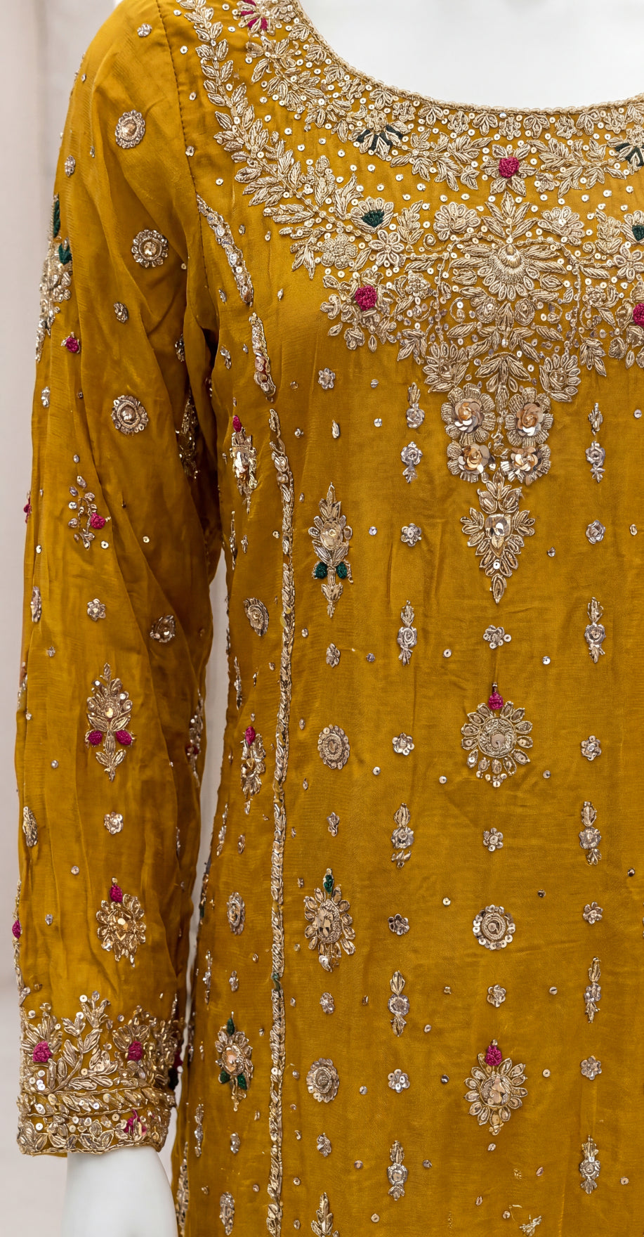 Muqaddar | 3 Piece | Stitched | Mustard