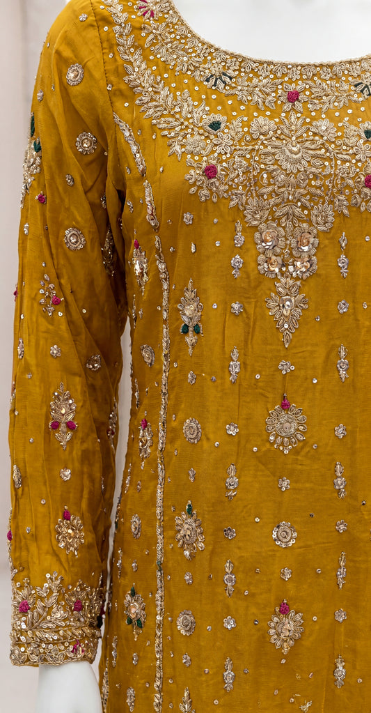 Muqaddar | 3 Piece | Stitched | Mustard